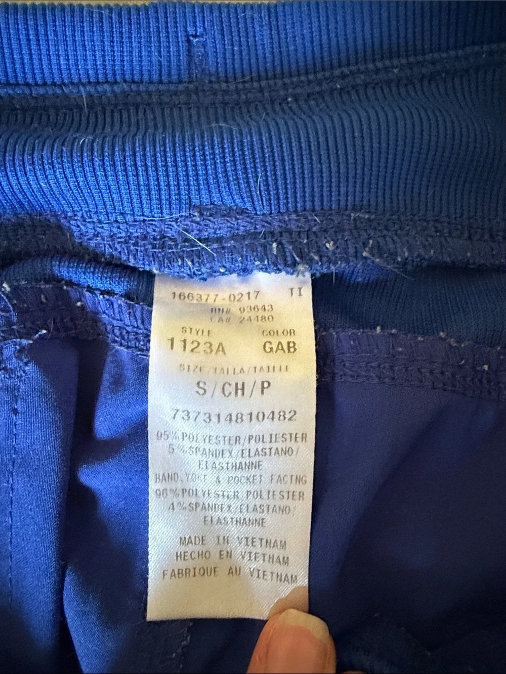 Cherokee Infinity Women's Galaxy Blue Scrub Set - Top & Pants - Picture 10 of 13